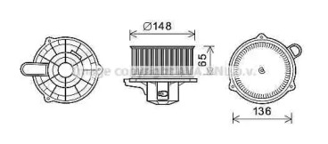 Отопление и вентиляция AVA QUALITY COOLING для KIA PICANTO (BA) 1.0