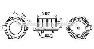 Двигатель вентилятор AVA QUALITY COOLING для KIA SORENTO I (JC) 2.4