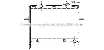 Водяной / масляный радиатор AVA QUALITY COOLING для KIA SORENTO I (JC) 2.5 CRDi