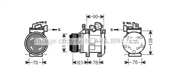 Кондиционер AVA QUALITY COOLING для KIA SORENTO I (JC) 3.5 V6 4WD