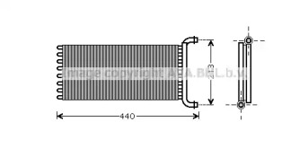 Салонный теплообменник AVA QUALITY COOLING для VW CRAFTER 30-50 c бортовой платформой/ходовая часть (2F_) 2.0 TDI