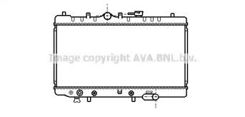 Водяной / масляный радиатор AVA QUALITY COOLING для MAZDA 323 III Hatchback (BF) 1.6 GT