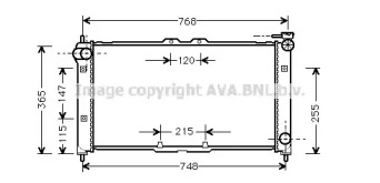 Водяной / масляный радиатор AVA QUALITY COOLING для MAZDA MX-3 (EC) 1.6 i