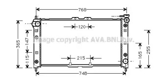 Водяной / масляный радиатор AVA QUALITY COOLING для MAZDA MX-3 (EC) 1.6 i