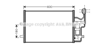 Конденсатор AVA QUALITY COOLING для MAZDA 3 (BK) 2.3 MPS Turbo