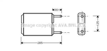 Водяной / масляный радиатор AVA QUALITY COOLING для MAZDA 626 III Hatchback (GD) 2.0 16V