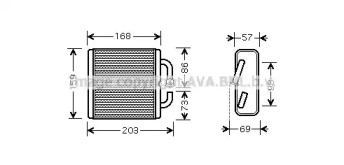 Водяной / масляный радиатор AVA QUALITY COOLING для MAZDA MX-3 (EC) 1.6 i