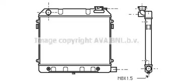 Водяной / масляный радиатор AVA QUALITY COOLING для OPEL REKORD D 1.9