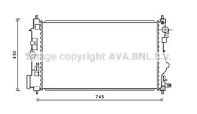 Водяной / масляный радиатор AVA QUALITY COOLING для CHEVROLET CRUZE Station Wagon (J308) 2.0 TD
