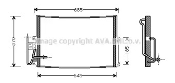 Кондиционер AVA QUALITY COOLING для CHEVROLET VECTRA 2.2