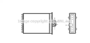 Салонный теплообменник AVA QUALITY COOLING для CHEVROLET VECTRA 2.2