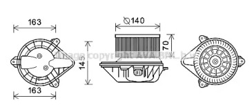 Отопление и вентиляция AVA QUALITY COOLING для NISSAN PRIMASTAR Фургон (X83) 2.0