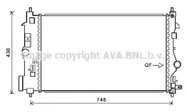 Водяной / масляный радиатор AVA QUALITY COOLING для CHEVROLET CRUZE Station Wagon (J308) 1.7 TD
