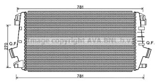 Система нагнетания воздуха AVA QUALITY COOLING для CHEVROLET CRUZE Station Wagon (J308) 1.7 TD