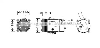 Кондиционер AVA QUALITY COOLING для CHEVROLET CORSA Пикап 1.4 GLS