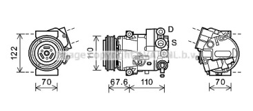 Кондиционер AVA QUALITY COOLING для CHEVROLET CRUZE Station Wagon (J308) 1.4
