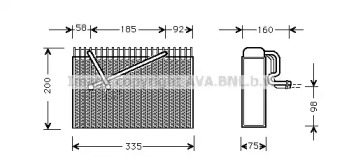 Испаритель AVA QUALITY COOLING для CHEVROLET VECTRA 2.2
