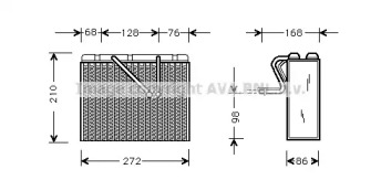 Испаритель AVA QUALITY COOLING для CHEVROLET VECTRA 2.2