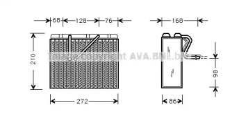 Испаритель AVA QUALITY COOLING для CHEVROLET VECTRA 2.2