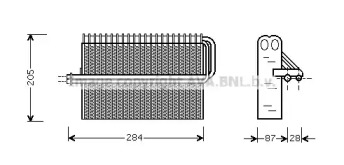 Кондиционер AVA QUALITY COOLING для CHEVROLET CORSA Пикап 1.4 GLS