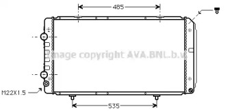 Водяной / масляный радиатор AVA QUALITY COOLING для FIAT DUCATO c бортовой платформой/ходовая часть (230_) 2.5 TDI