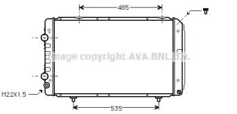 Водяной / масляный радиатор AVA QUALITY COOLING для FIAT DUCATO c бортовой платформой/ходовая часть (230_) 2.5 TDI