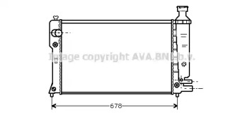 Водяной / масляный радиатор AVA QUALITY COOLING для PEUGEOT 405 I (15B) 1.9 4x4