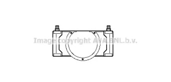 Водяной / масляный радиатор AVA QUALITY COOLING для PEUGEOT 205 I (741A/C) 1.7 Diesel