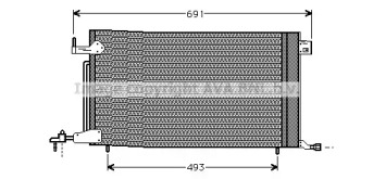 Кондиционер AVA QUALITY COOLING для PEUGEOT 306 Кабриолет (7D, N3, N5) 1.8 16V