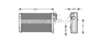 Отопление и вентиляция AVA QUALITY COOLING для PEUGEOT 405 I (15B) 1.9 SPort MI-16 4x4