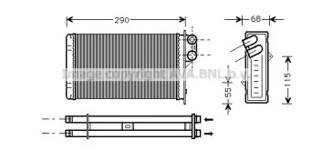 Отопление и вентиляция AVA QUALITY COOLING для PEUGEOT 405 I (15B) 1.9 SPort MI-16 4x4