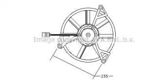 Отопление и вентиляция AVA QUALITY COOLING для PEUGEOT 305 II Break (581E) 1.9 Diesel