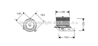 Отопление и вентиляция AVA QUALITY COOLING для PEUGEOT 205 I (741A/C) 1.7 Diesel