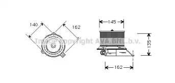 Отопление и вентиляция AVA QUALITY COOLING для PEUGEOT 205 I (741A/C) 1.7 Diesel