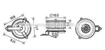 Отопление и вентиляция AVA QUALITY COOLING для PEUGEOT 306 Кабриолет (7D, N3, N5) 1.8 16V