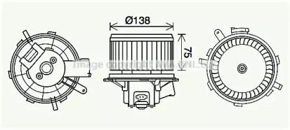 Отопление и вентиляция AVA QUALITY COOLING для PEUGEOT BOXER c бортовой платформой/ходовая часть 3.0 HDi