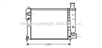 Водяной радиатор AVA QUALITY COOLING для PEUGEOT 405 I (15B) 1.4