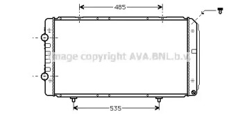 Водяной / масляный радиатор AVA QUALITY COOLING для PEUGEOT BOXER автобус (244, Z_) 2.2 HDi