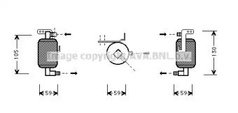 Кондиционер AVA QUALITY COOLING для PEUGEOT 306 Кабриолет (7D, N3, N5) 1.8 16V