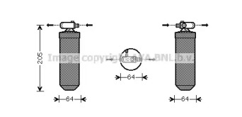 Кондиционер AVA QUALITY COOLING для PEUGEOT 205 I (741A/C) 1.7 Diesel