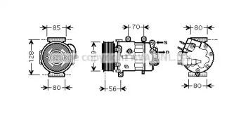 Кондиционер AVA QUALITY COOLING для PEUGEOT 508 SW 2.2 HDi