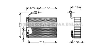 Кондиционер AVA QUALITY COOLING для PEUGEOT BOXER автобус (244, Z_) 2.0 HDi