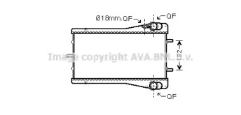 Водяной радиатор AVA QUALITY COOLING для PORSCHE 911 Кабриолет (997) 3.6 Turbo