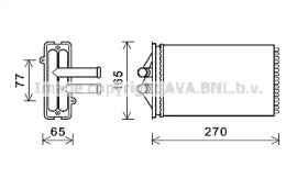 Отопление и вентиляция AVA QUALITY COOLING для PORSCHE 911 Кабриолет (997) 3.6 Turbo
