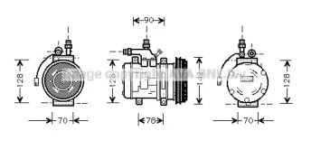 Кондиционер AVA QUALITY COOLING для PORSCHE 911 3.2 SC Carrera