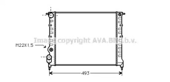 Водяной / масляный радиатор AVA QUALITY COOLING для RENAULT CLIO I (B/C57_, 5/357_) 1.4