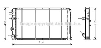 Водяной радиатор AVA QUALITY COOLING для NISSAN INTERSTAR Фургон (X70) dCi 140