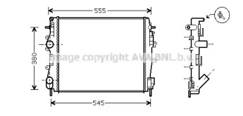 Водяной радиатор AVA QUALITY COOLING для NISSAN KUBISTAR (X76) 1.5 dCi