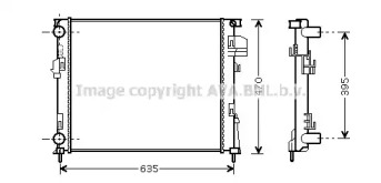 Водяной / масляный радиатор AVA QUALITY COOLING для NISSAN PRIMASTAR Фургон (X83) 2.0
