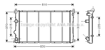 Водяной радиатор AVA QUALITY COOLING для NISSAN INTERSTAR Фургон (X70) dCi 140